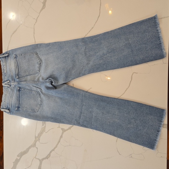 Good American Good Curve High Waisted Distressed Blue Jeans Womens Size 8 - Picture 4 of 8